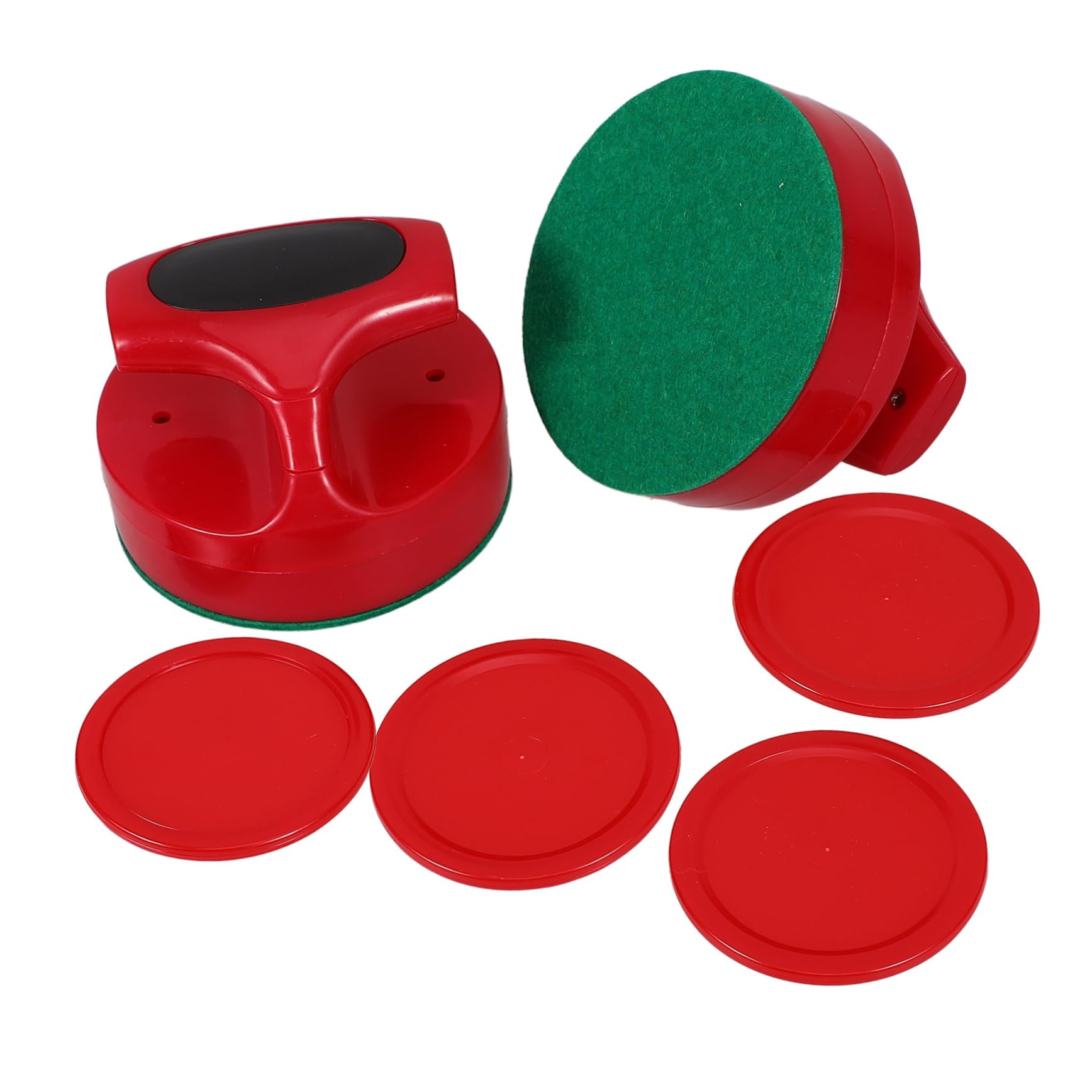 Abaodam 3 Ensembles De Hockey sur Poussoir De Hockey sur Glace Pagaies De Hockey sur Glace en Plastique Fournitures De Rondelles De Hockey sur Glace Rondelles De Poussoir De Table