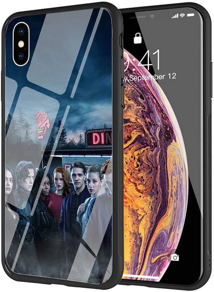 YZSGP AA-244 Riverdale Phone Case for iPhone XR, Tempered Glass Back Cover with 360 Degree Full Strong Protection