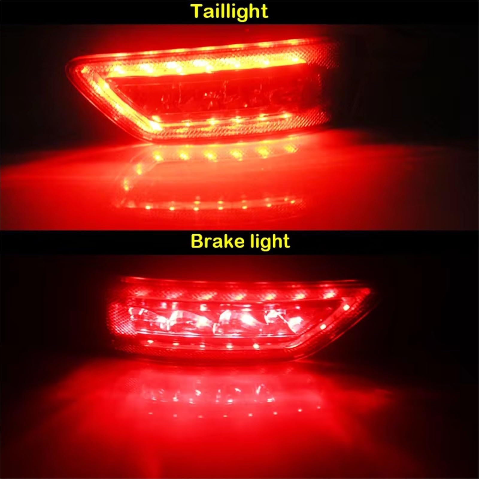 Genérico intermitente automóvil Para Jeep Para Grand Para Cherokee Para WK2 Para Compass 2011-2020 Luz Antiniebla Trasera Roja Para Bombillas LED Faros Cableados(Red Lens)