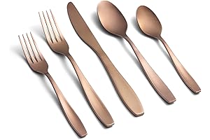 Bronze Silverware Set: Cambridge Silversmiths 20-Piece Flatware Set