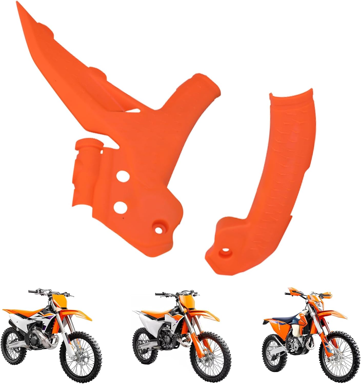Dirt Bike Frame Grip Motorcycle Frame Guards Protector for 125-450 SX SXF XC XCF 125 250 300 350 450 2023 2024 Orange