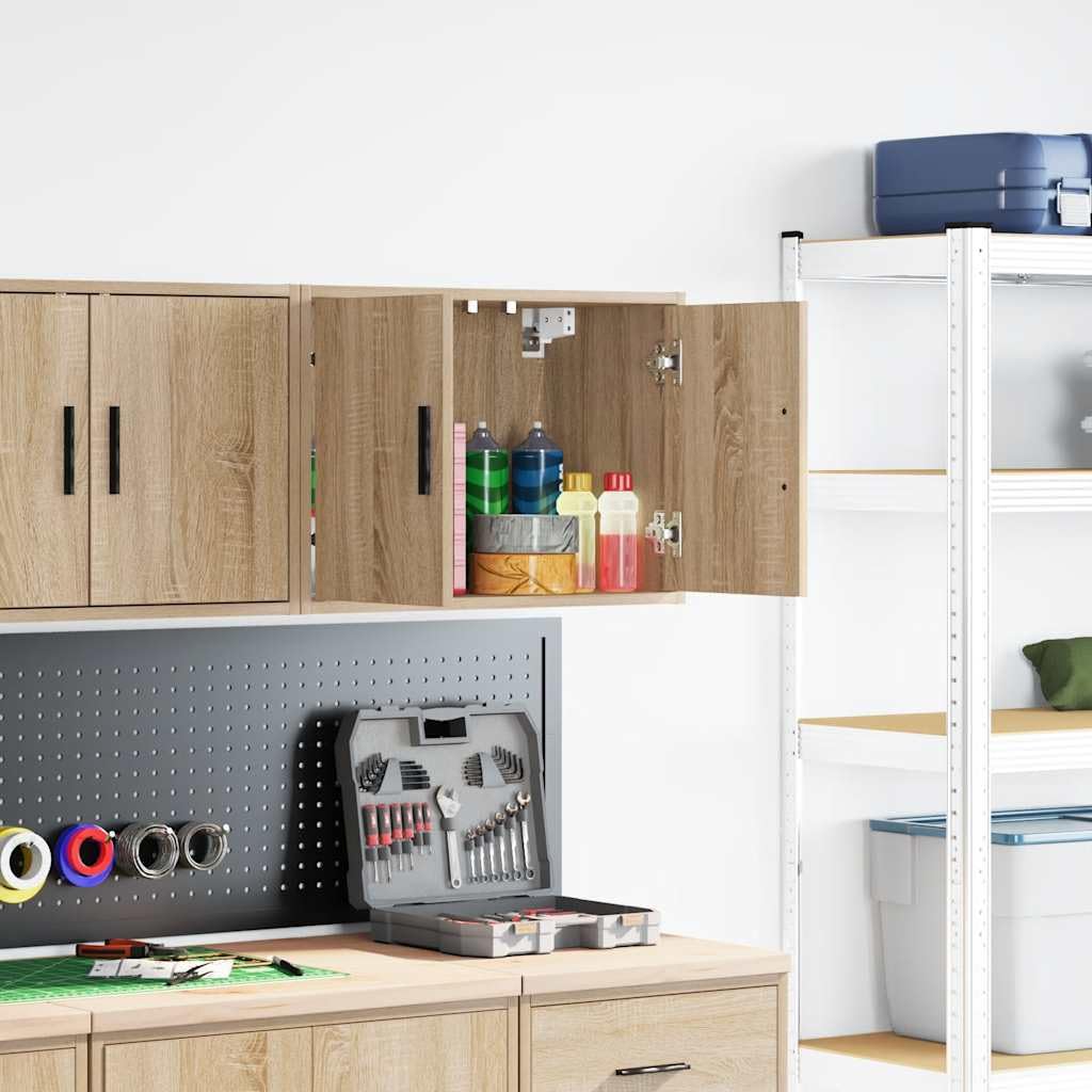 Générique Armoire Murale de Garage chêne Sonoma Bois d'ingénierie,Entreprise & Industrie,Stockage Industriel,Armoires industrielles,Brun,9.95 KG,860647