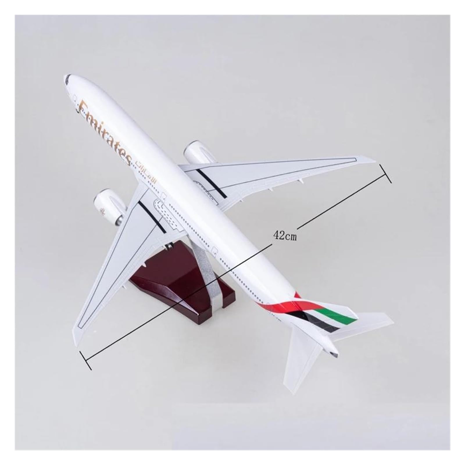 Diecast Airplane Toys Scala 1/157 per Aereo B777 Modello degli Emirati Arabi Uniti Modello di Aereo in Resina Modello di Aeroplano Costruzione di Modelli di aeroplani Decorazione Modello di