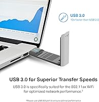 Vista 7 de TP-Link AX1800 WiFi 6 Adaptador USB para PC de escritorio (Archer TX21UH) Adaptador de red inalámbrico con 2.4GHz, 5GHz, MU-MIMO, OFDMA, antena