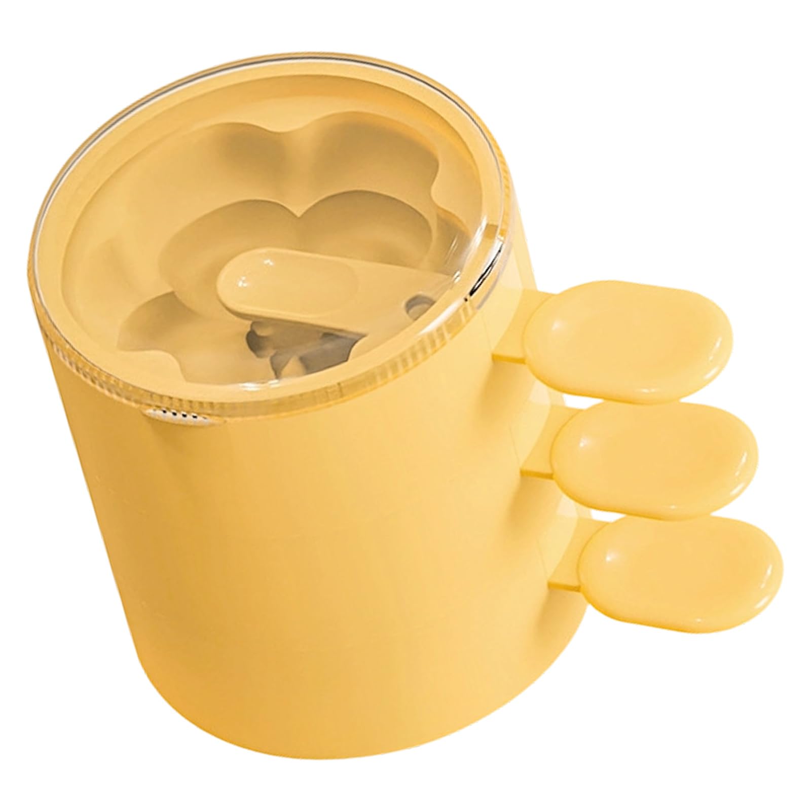 JSGHGDF Flexible 3 Cavity Ice Cream Cone Molds Safe for Freezer and Dishwasher Popsicles Maker with Lid and Handle Food Grade Ice Milk Maker