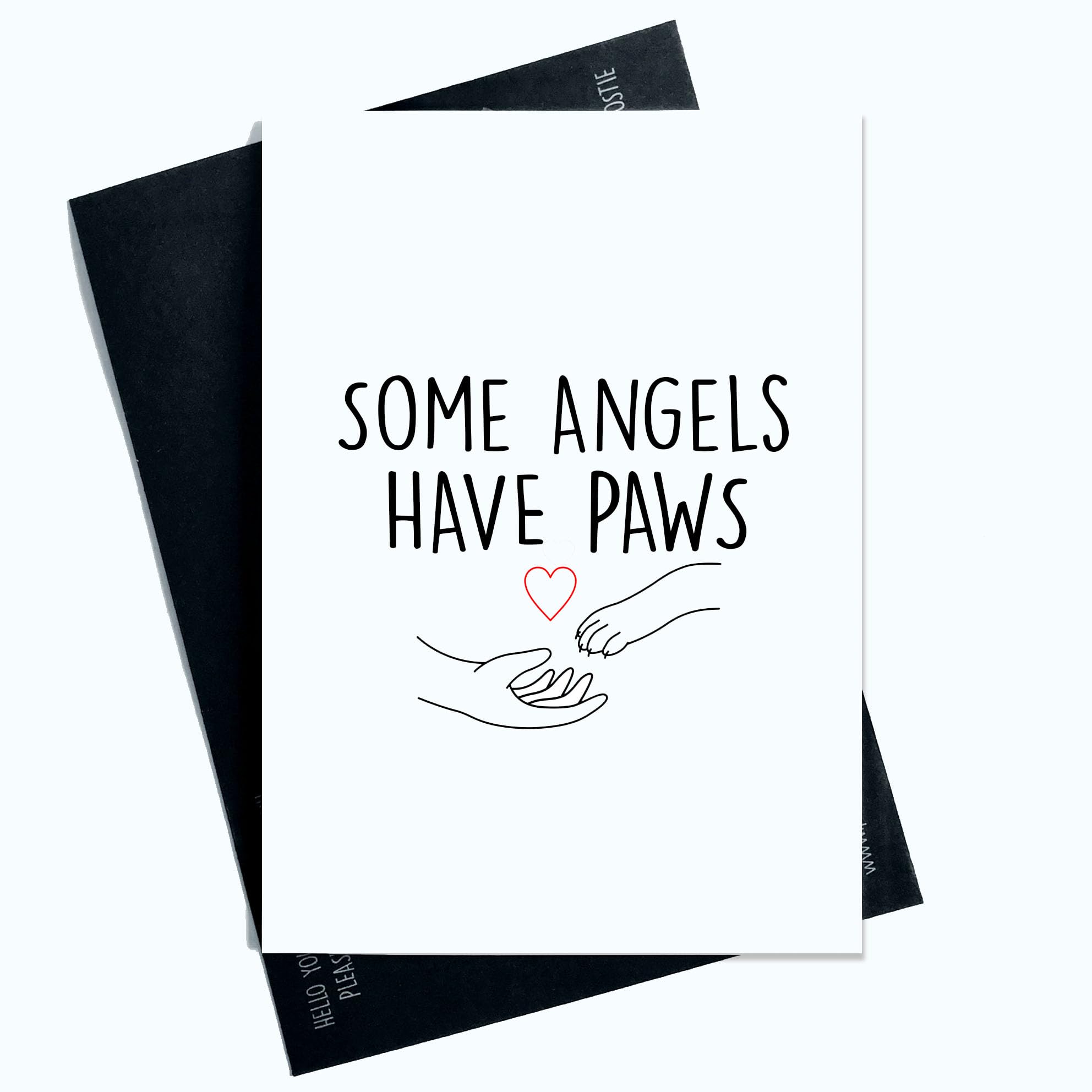 Some Angels Have Paws Sympathy Card Thoughtful Pet Loss Condolence Greeting Comforting Words for a Beloved Dog's Journey Across the Rainbow Bridge Pet Dog Loss Card Dog Loss Cards Dog SP98