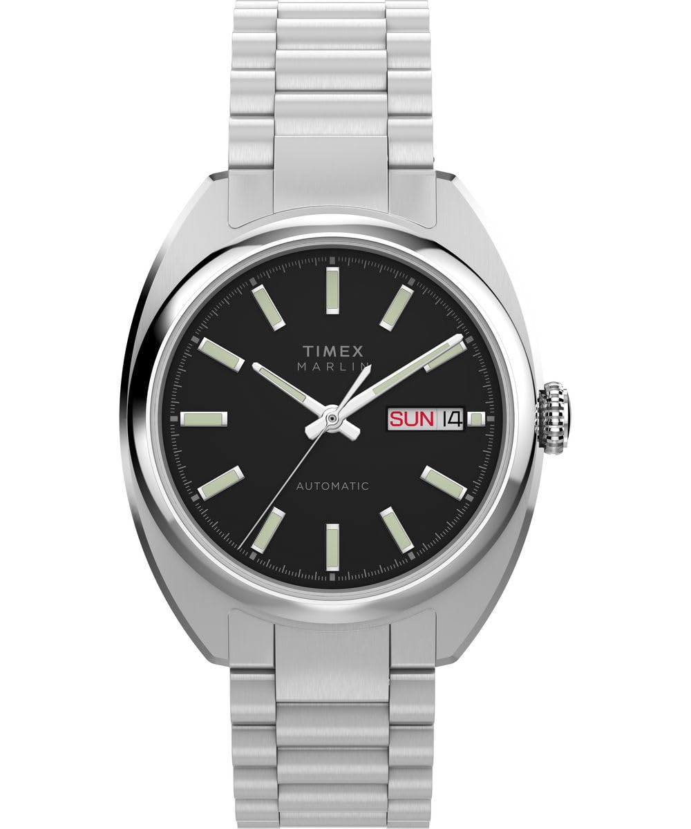 Timex Men's Analogue Automatic Watch Marlin with Stainless Steel Bracelet