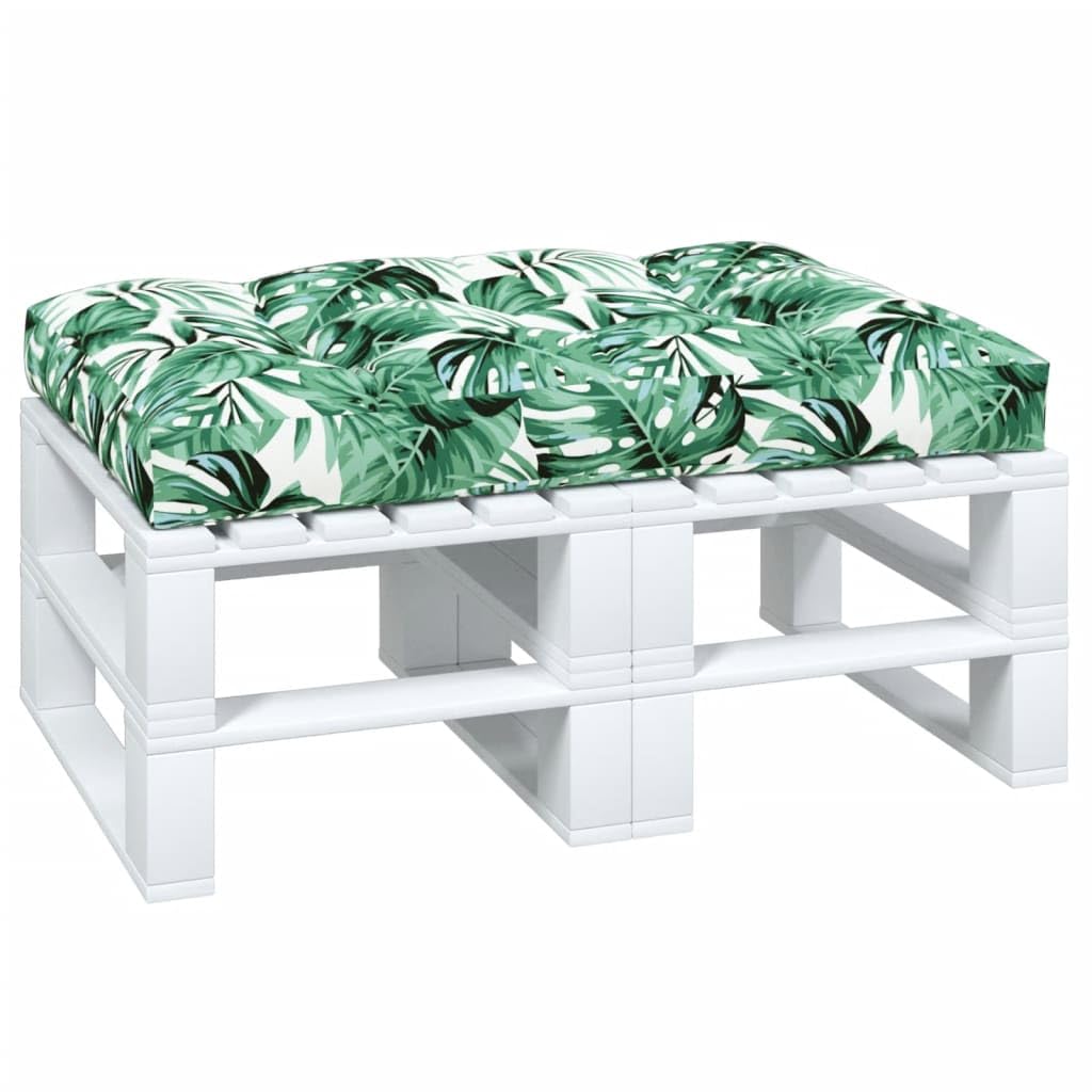 Cuscino per pallet, verde, 120 x 80 x 12 cm, in tessuto, impermeabile, con morbida imbottitura in fibra cava, antiscivolo, versatile, per sedie da giardino, balcone, terrazza, interni ed