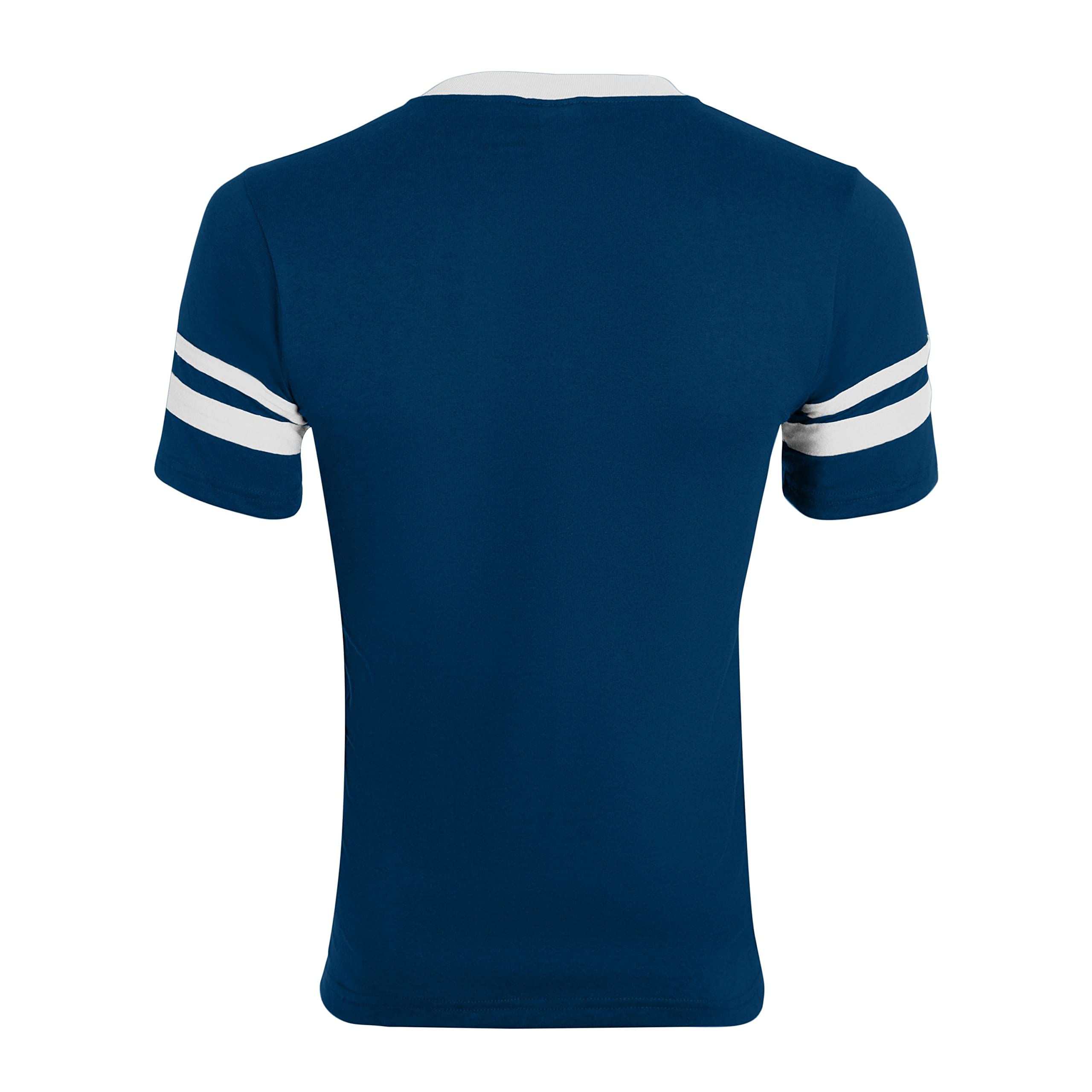 Augusta Sportswear Men's X-Large Augusta Sleeve Stripe Jersey, Navy/White