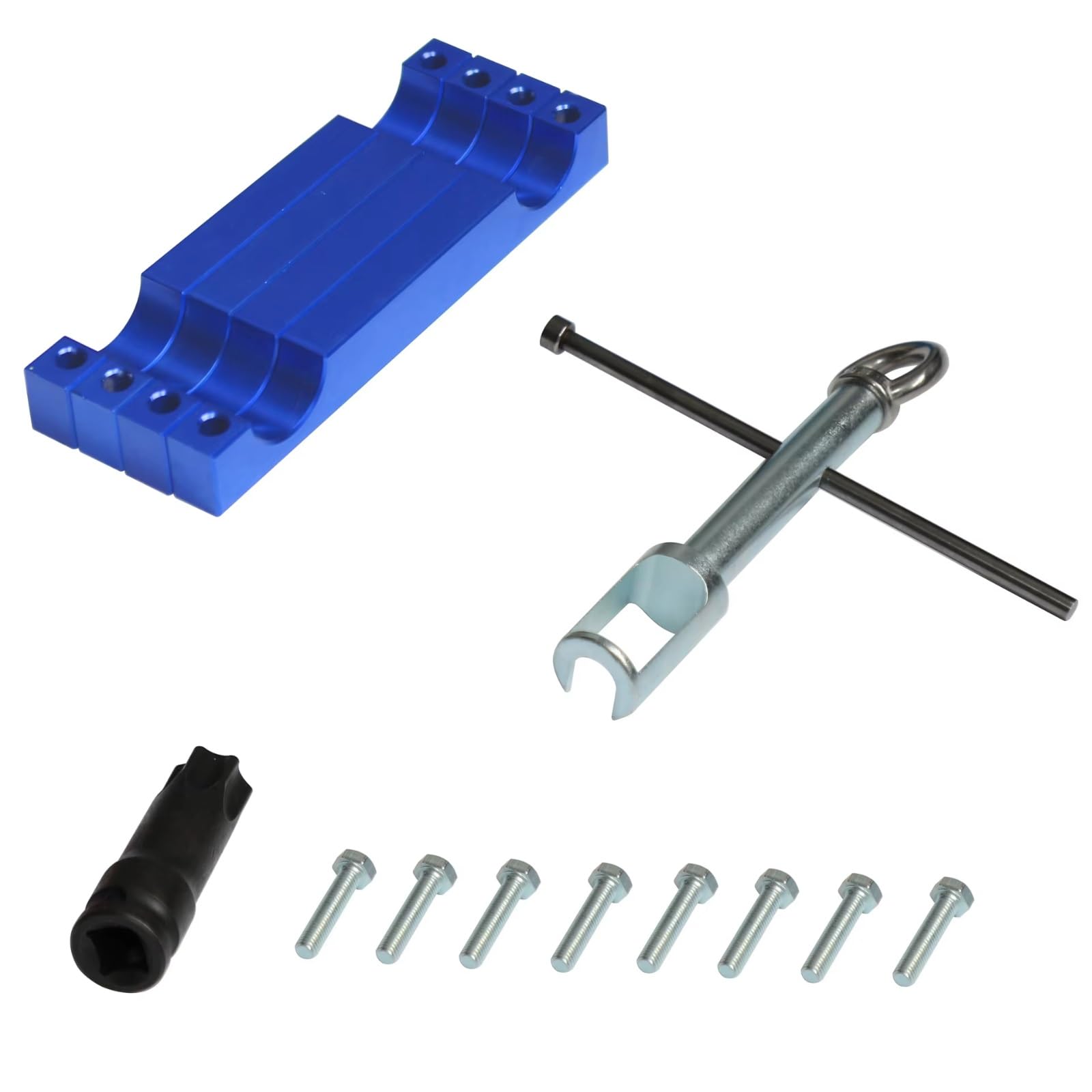 Strumento Bloccaggio Motore Compatibile con Benz M133 M152 M157 M270 M274 M276 M278 Kit di Strumenti per La Rimozione degli Iniettori di Fasatura del Motore
