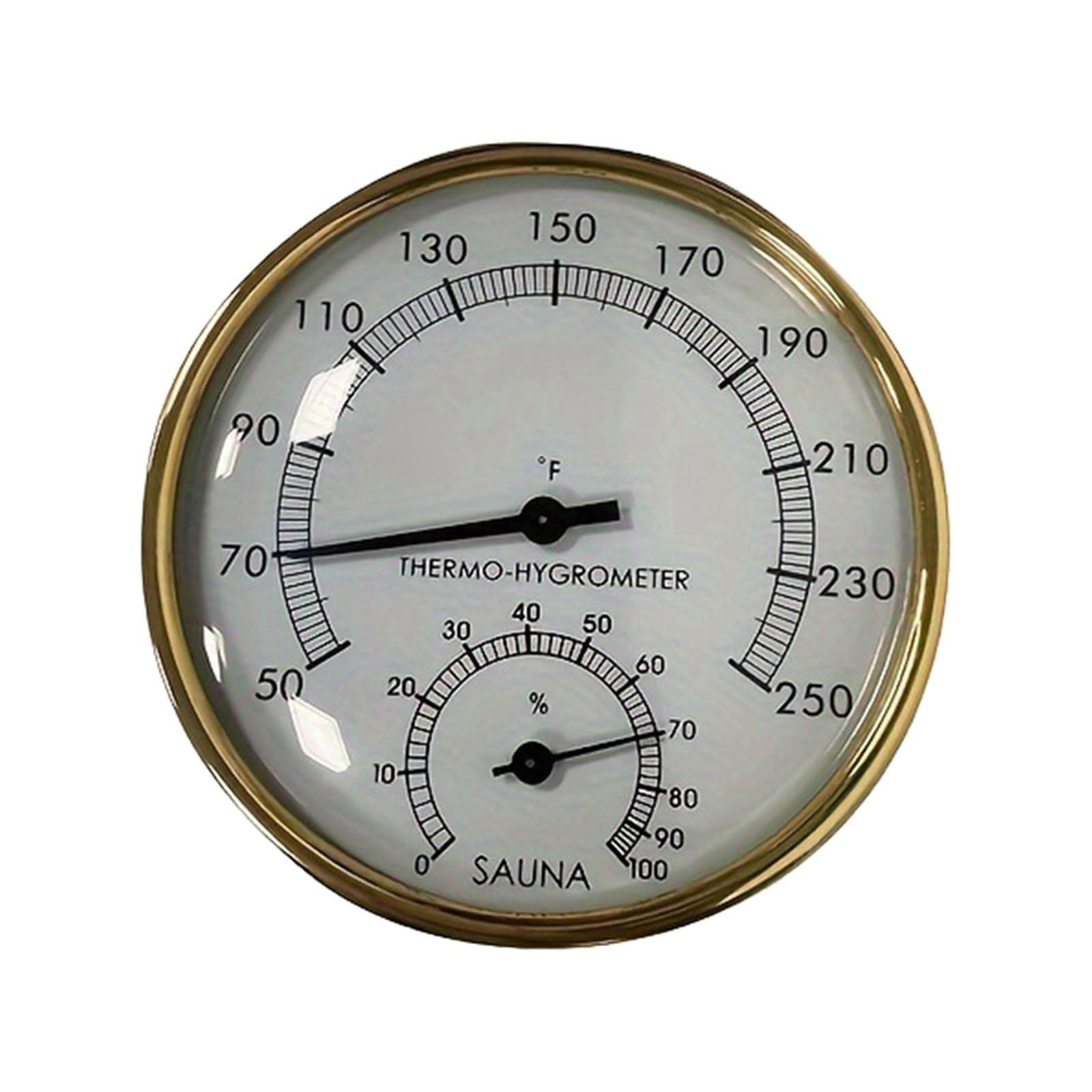 Wall Mounted Temperature Humidness Measurement Meter Clear Scale Room Thermometers Hygrometer Gauge for Sauna Room Wall Mounted