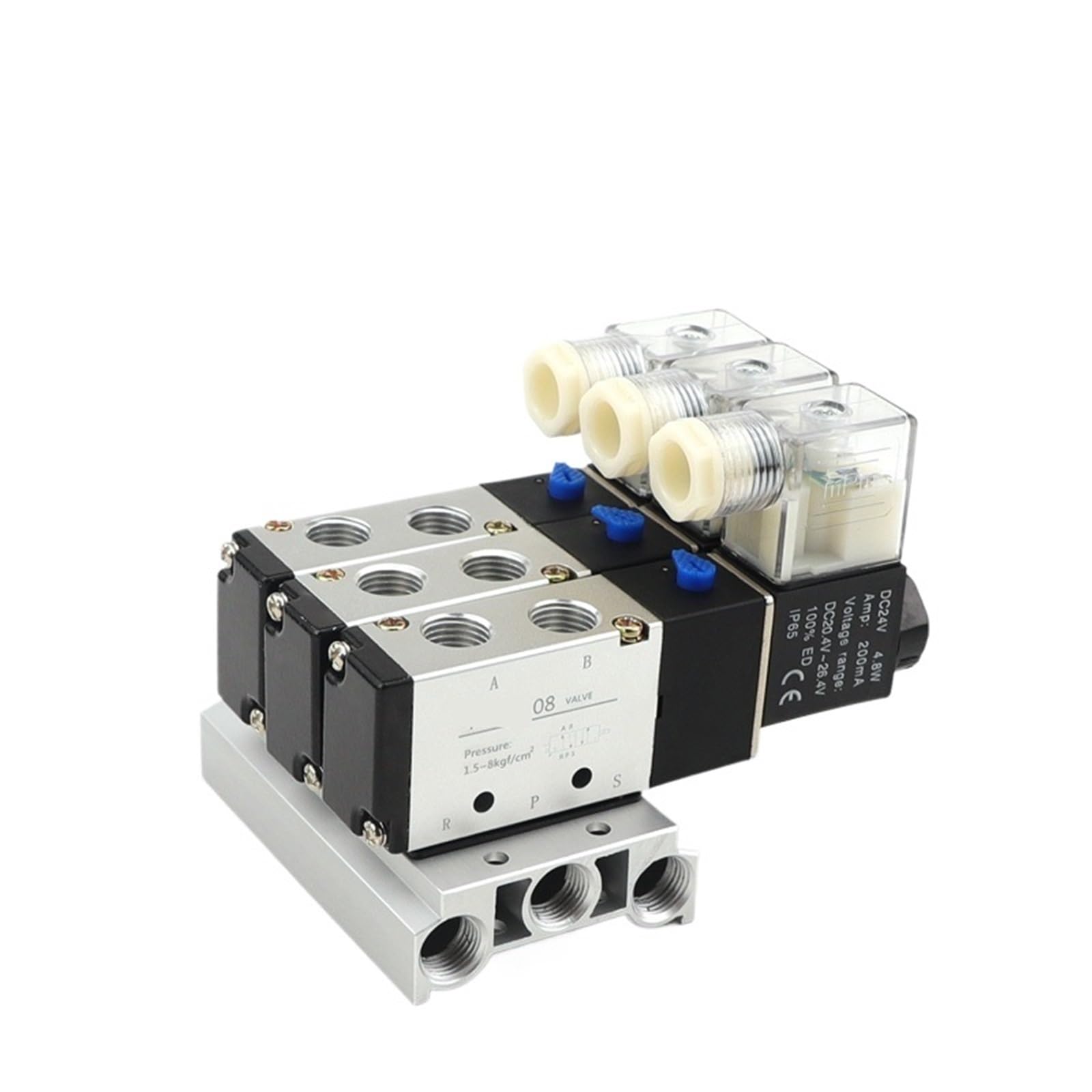 Électrovanne pneumatique 4V210-08 stop fuites air régulation stable 12V