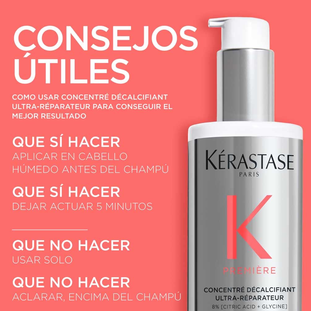 KÉRASTASE Première, Rutina Para Cabello Dañado de Fino a Medio, Repara la Fibra en Profundidad, Fórmula Reparadora con Ácido Cítrico y Glicina