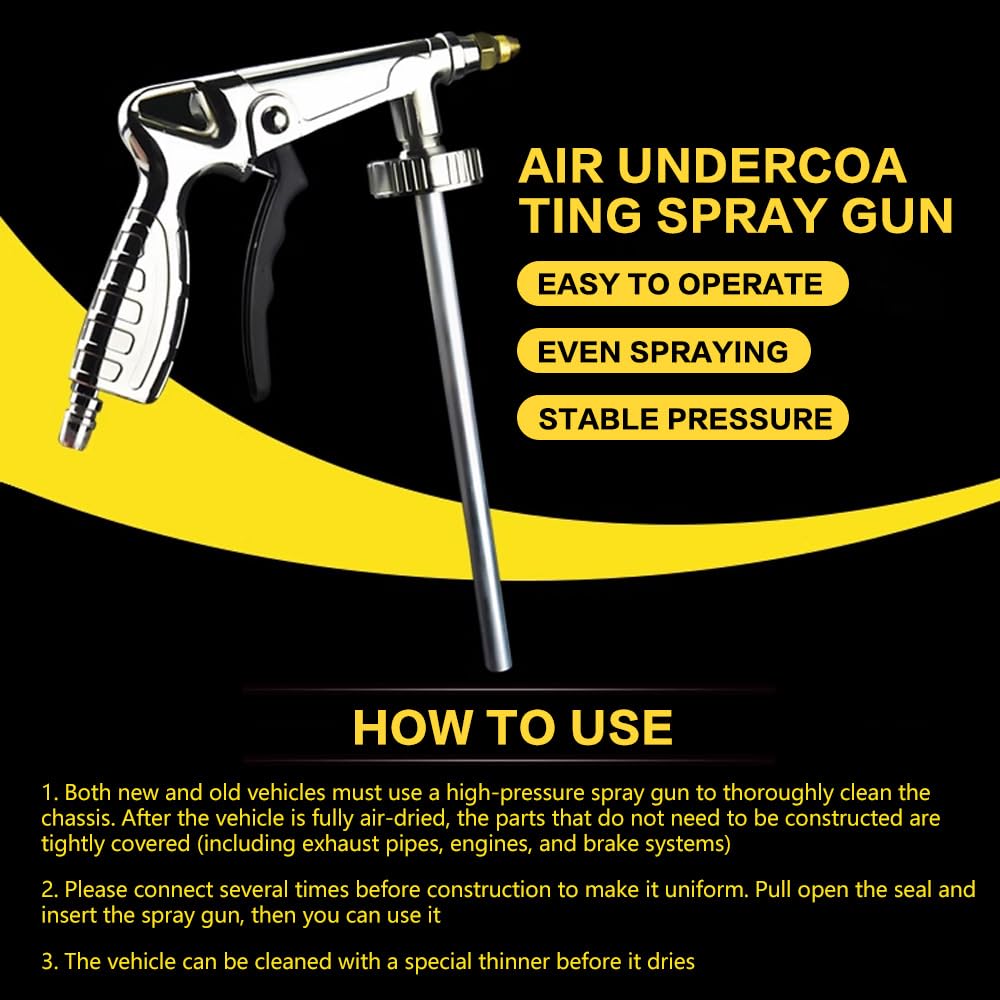 Pistola Pulverizadora de Pintura Base de Aire, Pistola de Pintura Base de Presión Ajustable de Aleación de Aluminio, Pistola Pulverizadora de Aire, para Protección contra el Óxido Automotriz