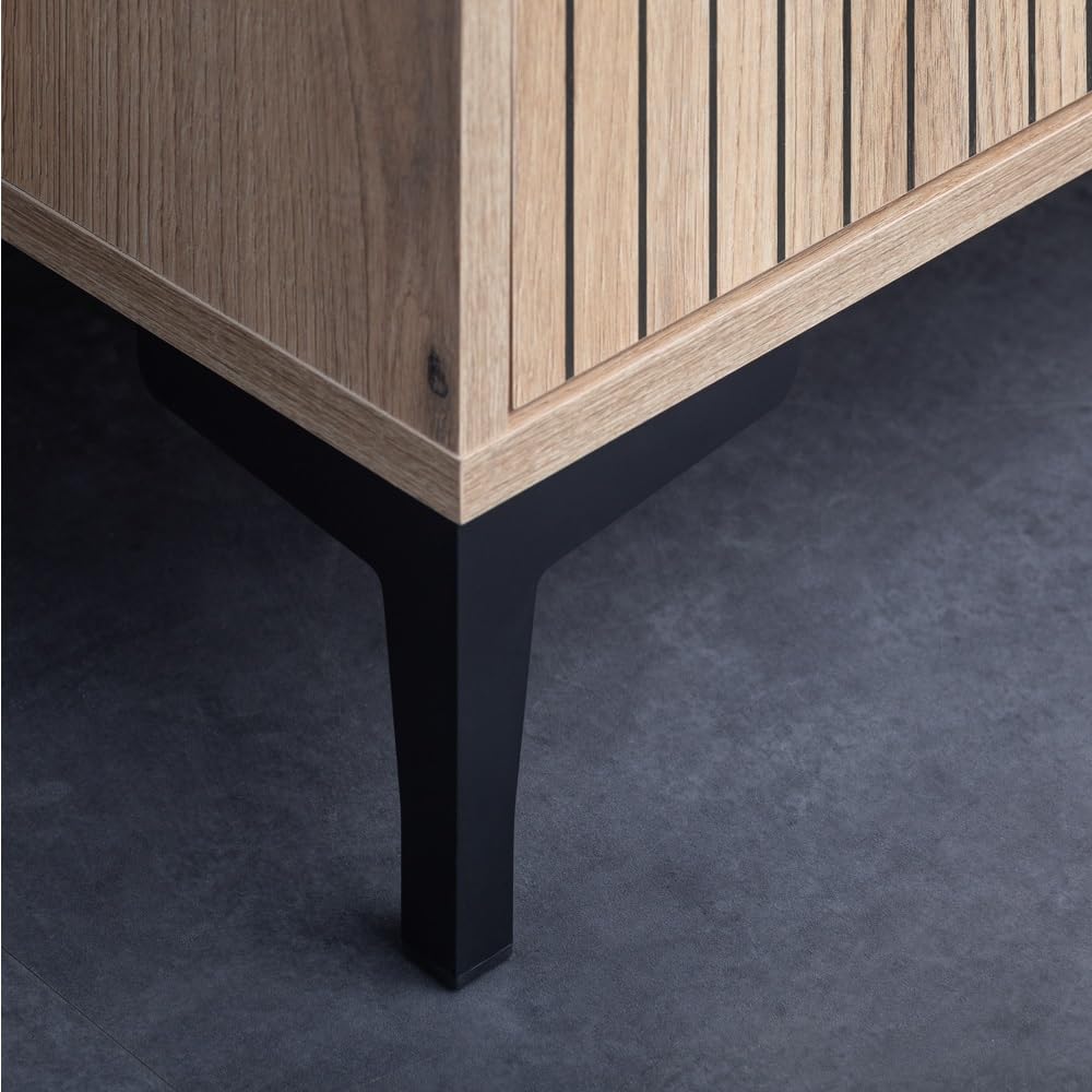 Lomadox Jugendzimmer Komplett Set 6-teilig mit Schreibtisch, Kleiderschrank, Nachttisch, Kommode, Wandregal und Bett 120x200 cm in Eiche mit weiß