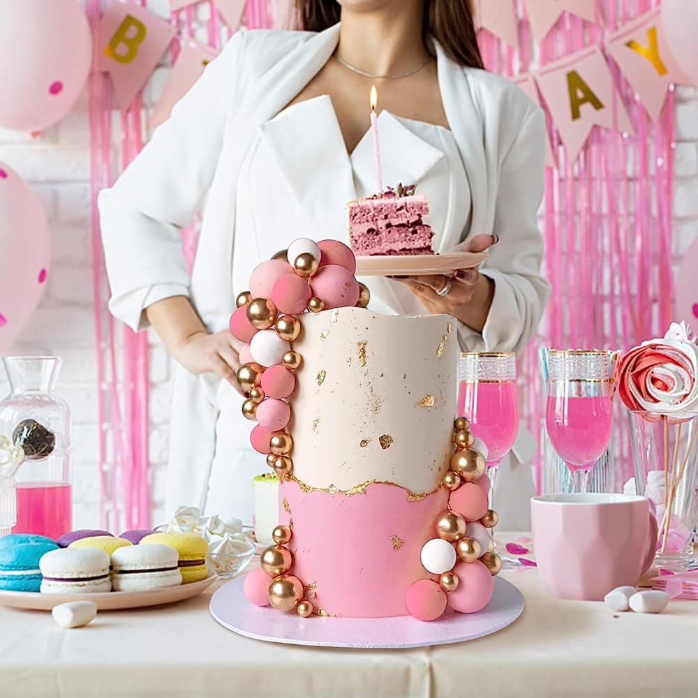 Mini Topper De Gâteau Ballon,40 PCS Décoration De Gâteau En Boule