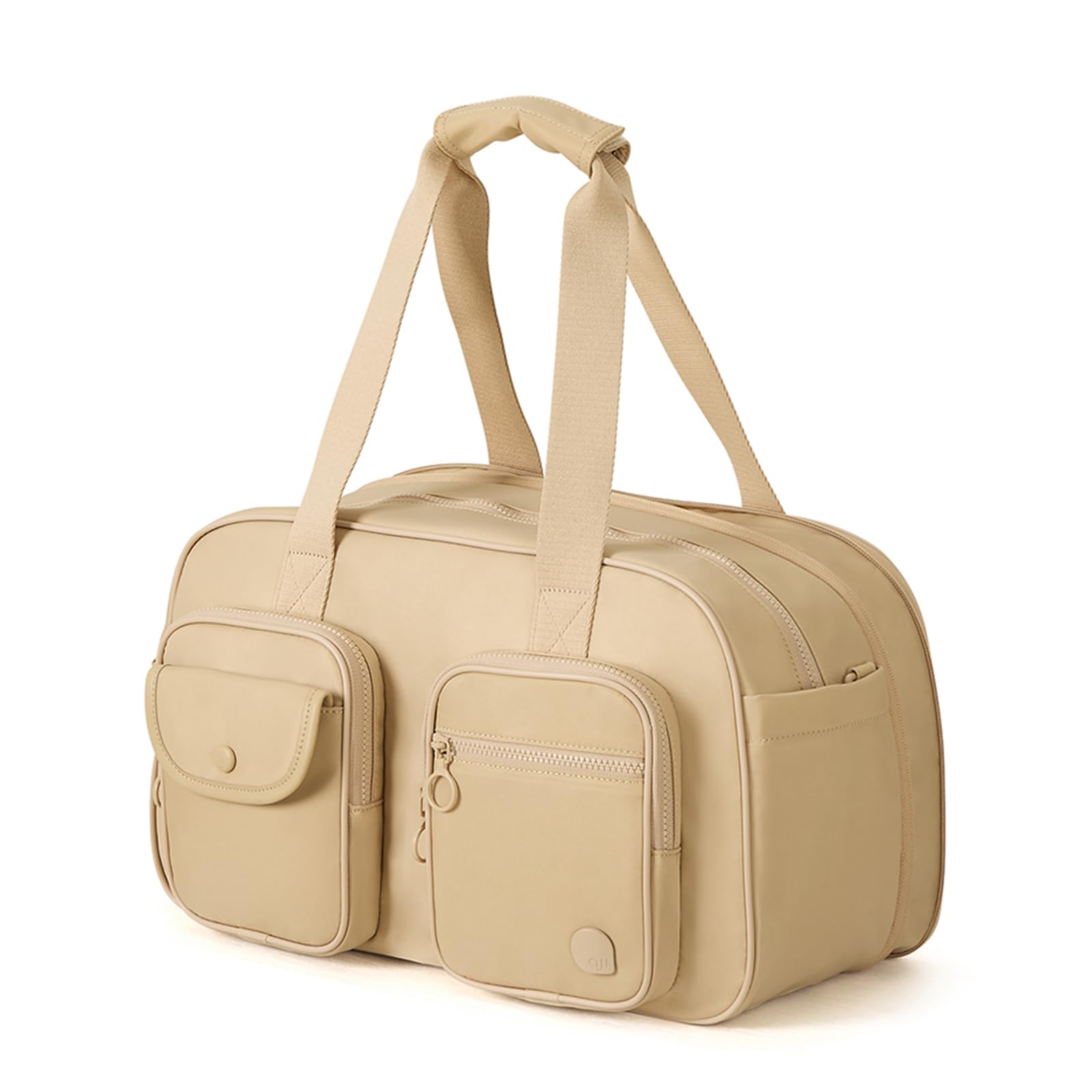 Aji Expandable Travel Duffel Bag, Duffle Bag for Travel with Wet Pocket, Carry on Weekender Bags for Men Women, Water Resistant Gym Duffel Bag Sport