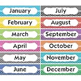 Teacher Created Resources Chevrons and Dots Monthly Headliners