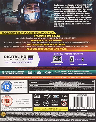 BLU RAY STEELBOOK UK " EDGE OF TOMORROW 3D " image 4