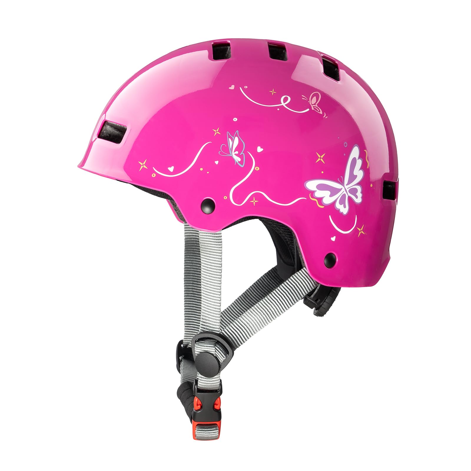 DUZSKJ Casco Ajustable para niñas y Adolescentes, Casco Bicicleta Bici niño Casco Protector para monopatín, Bicicleta, Patinete, Patines en línea y Ciclismo