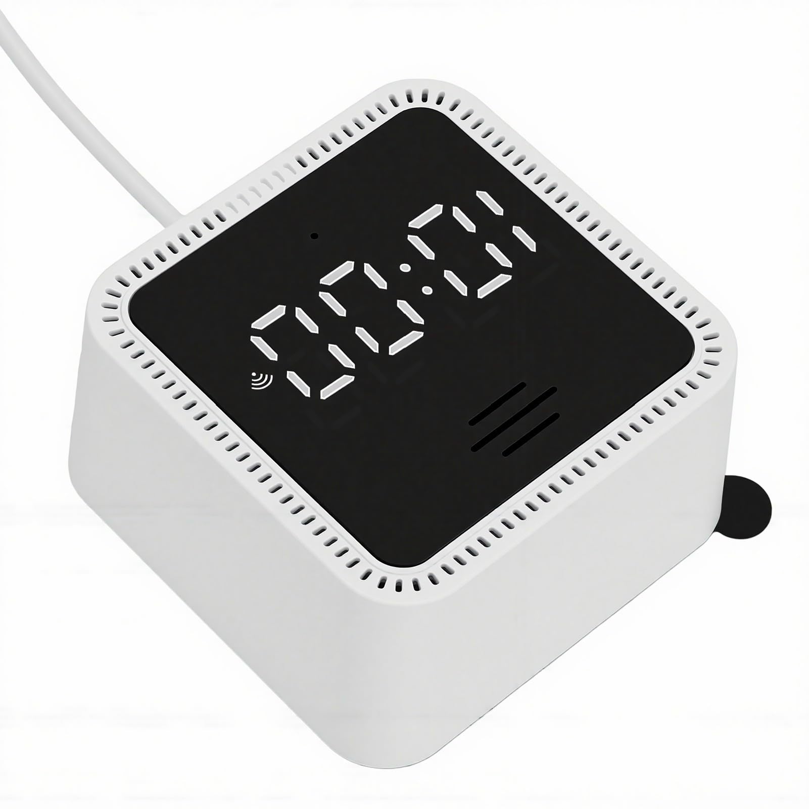 VBESTLIFE Kamera Okienna 3 MP 2K, Bez Wiertarki, Dwuzakresowe Wi-Fi (WHITE) | Kamera Bezpieczeństwa, Inteligentna Detekcja, Alarm w Czasie Rzeczywistym, z Wyświetlaczem Czasu, do Domowego Akwarium dla
