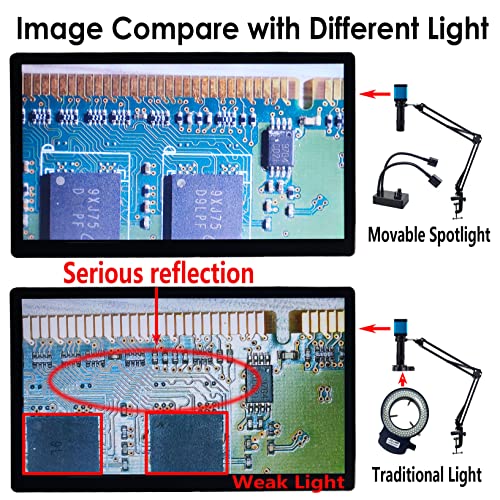 Source lumineuse pour microscope bureau USB mini LED col de cygne
