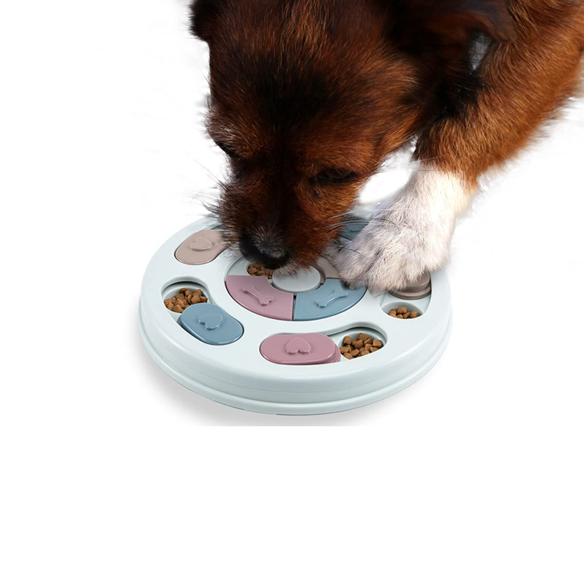 NPET Slow Feeder Hundernapf – Edelstahl, 29 Cm Ø, Mit Puzzle-Einsätzen Zum Langsamen Fressen
