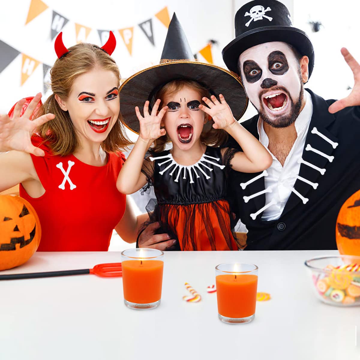 パンプキン 容器 ガラス キャンドル 新品 パンプキンガラス