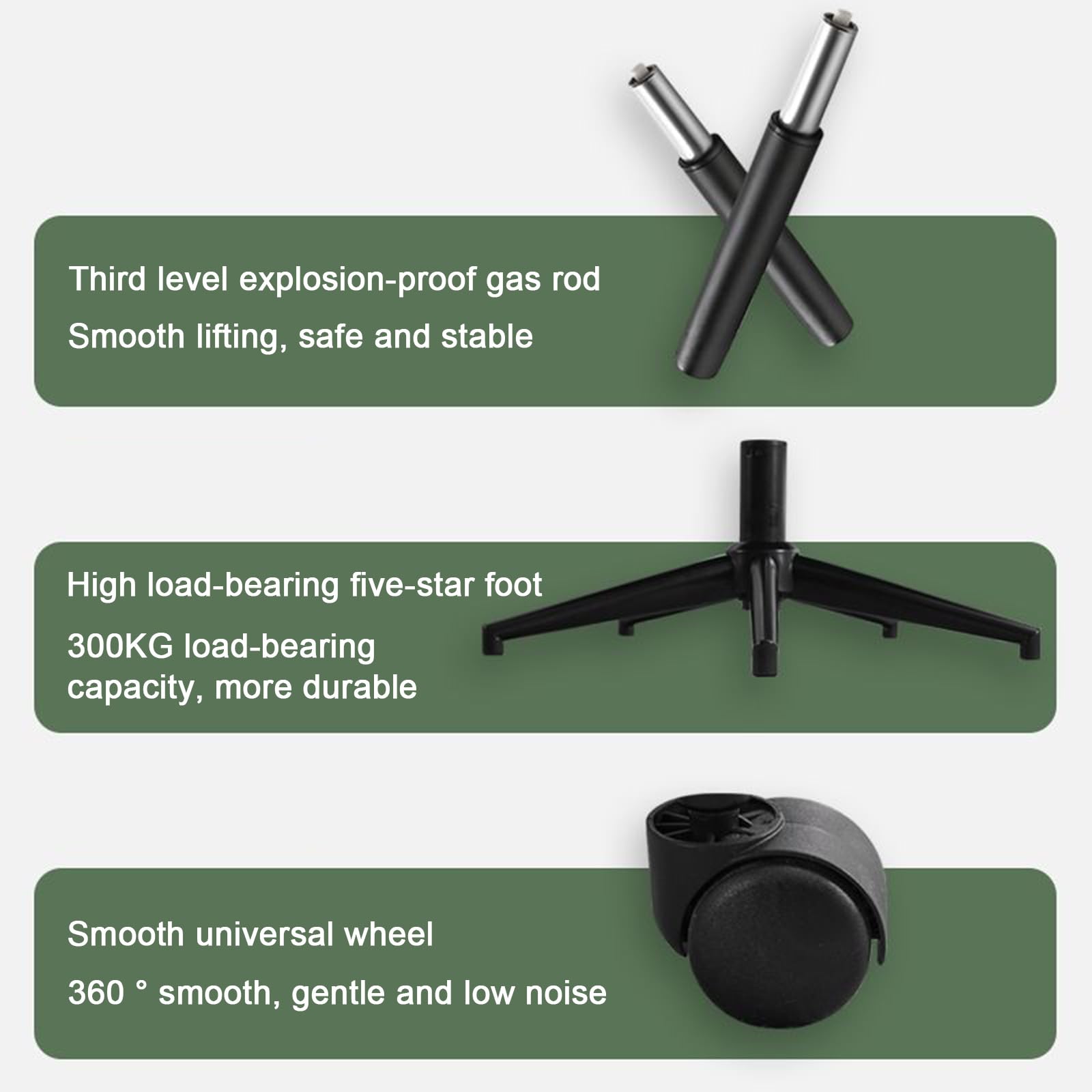 Ergonomiczne krzesło biurowe, regulowana wysokość, wyściełane siedzisko, funkcja nachylenia 105°-120°, nośność do 300 kg