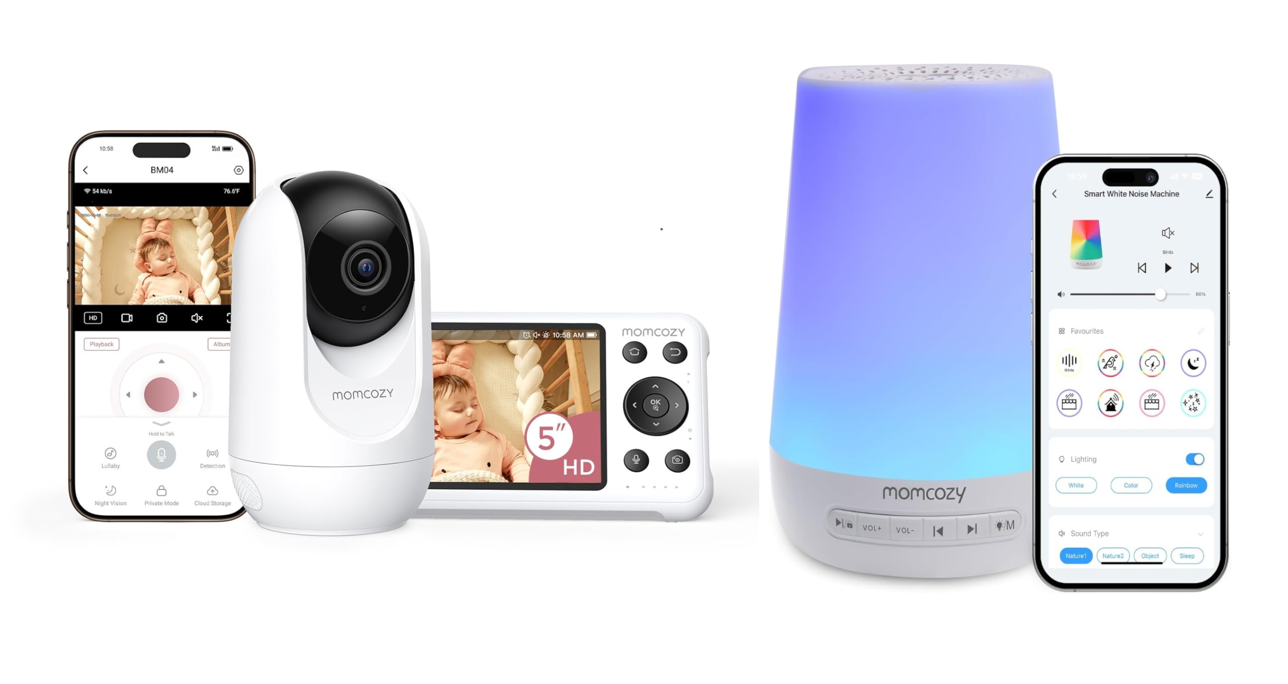 Amazon.com: Momcozy White Noise Machine for Baby Sleeping with