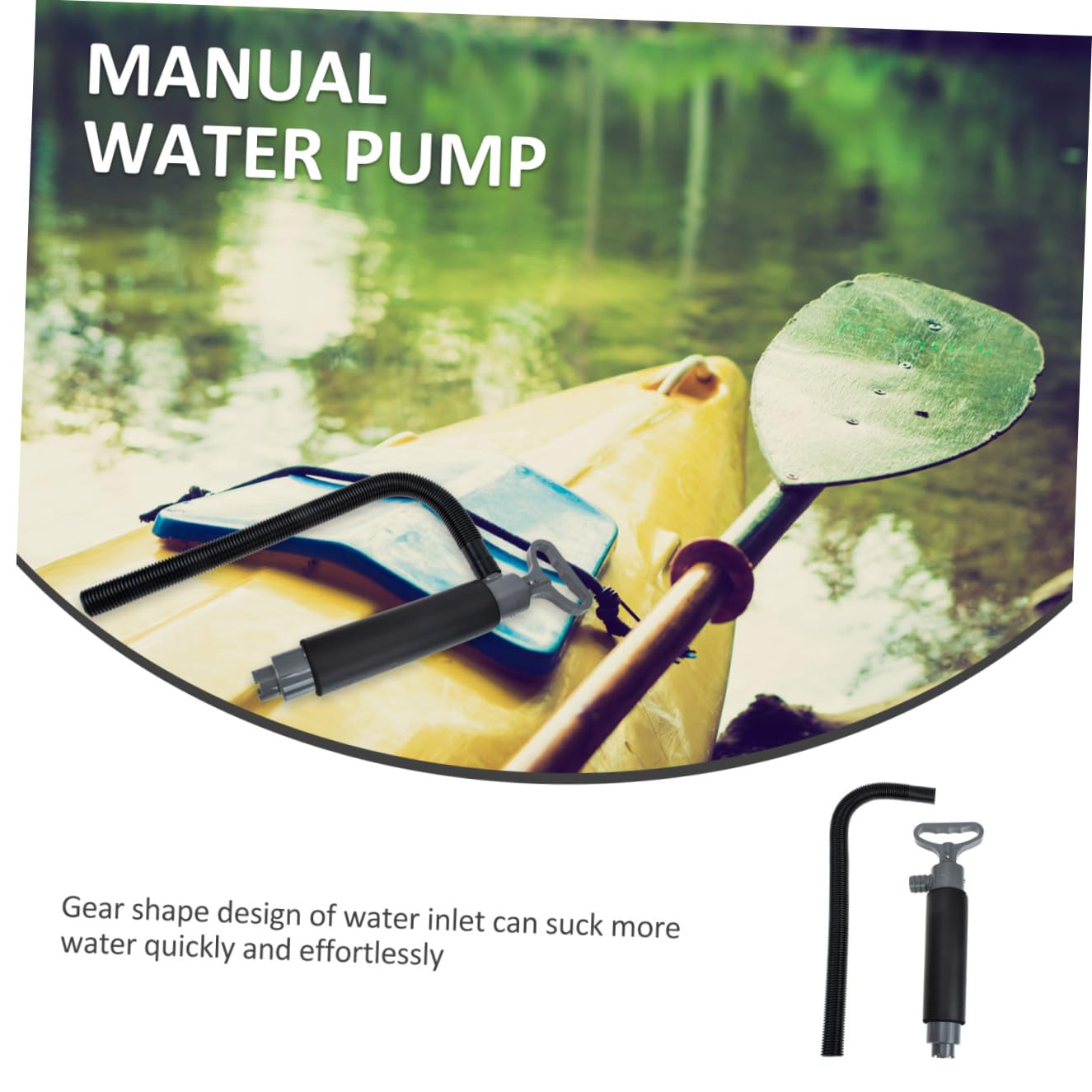 Professionelle Hand-lenzpumpe Für Kajaks Und Boote Leicht Und Langlebig Mit Effizienten Zahnrad-wassereinlass Für Schnelles Wasserabsaugen Tragbar Und Praktisch Für Kajakfahrer