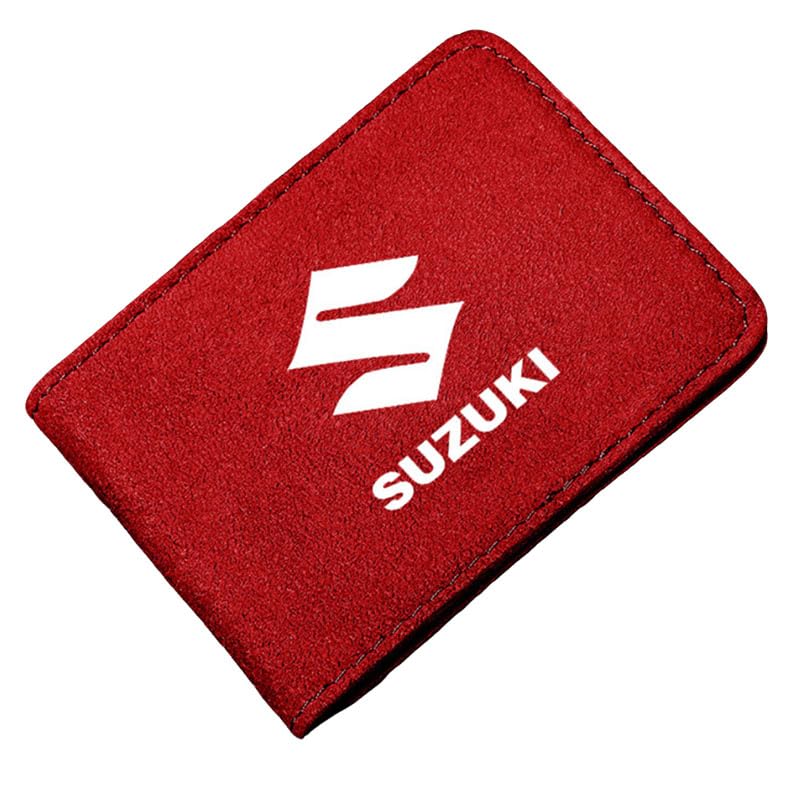 Leather Car Document Holder for Suzuki XL7/Aerio/Kizashi/Celerio/Splash, Blocking ID Card Organizer, Driver License Wallet, Driver License Holder Leather, Auto Card Wallet, Car Accessories