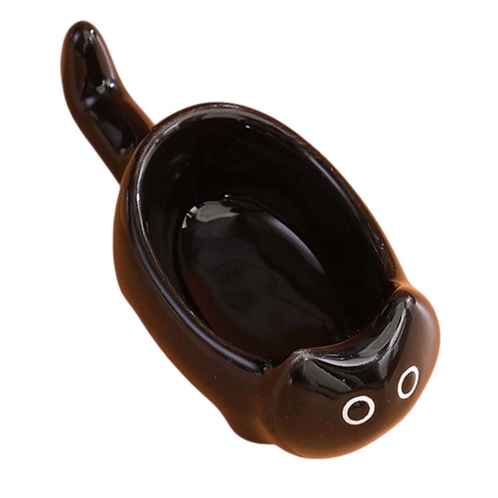 Kfwfuaee Miniature Felines Themed Condiment Tray for Sushi Dip and Chopsticks Creative Chopstick Owner