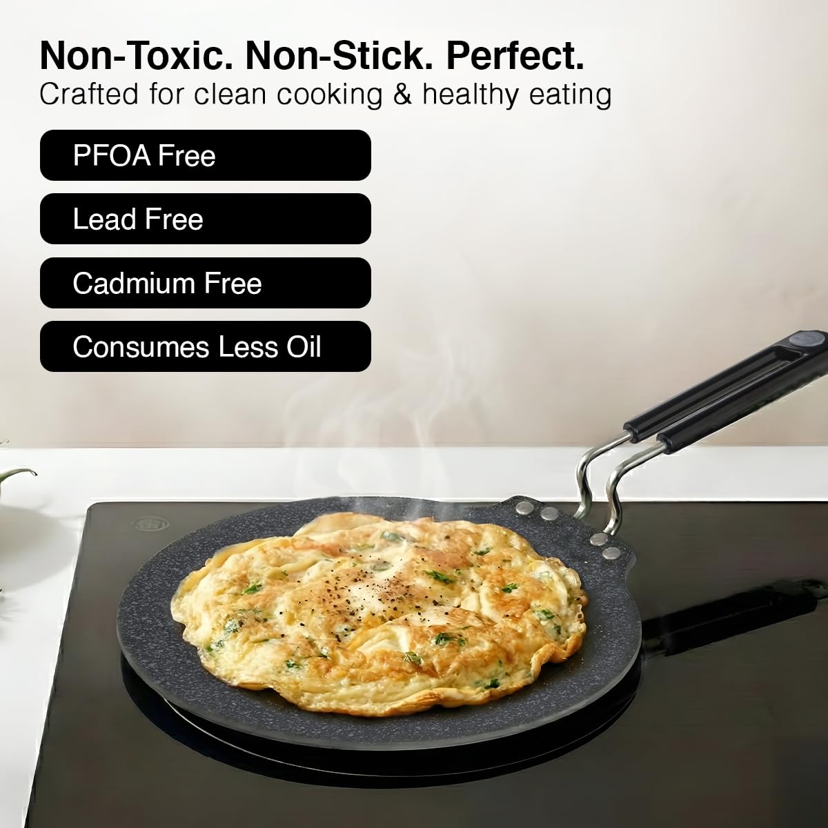 Prestige Durastone Tawa - Non-Stick Dosa Pan -7