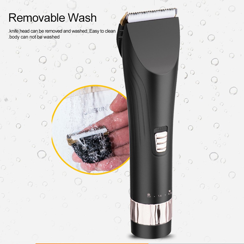 Cortapelos Protable Recortadores De Pelo De Barba Recargables Inalámbricos Profesionales Kits De Corte De Pelo Impermeables Con Cuchillas De Titanio Y Cerámica Para Hombres Y Bebés (Oro)