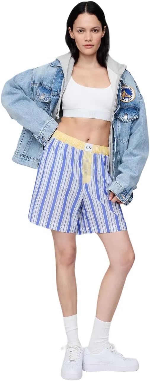 Gap Women's X NBA Soft Poplin Pull-on Lounge Shorts