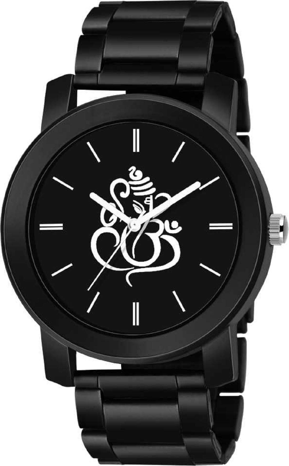 CERO Metal Strap Ganesh Print Dial Casual Analog Mens Watches (C-105, Black) (B07VV638MM) Amazon Price History, Amazon Price Tracker