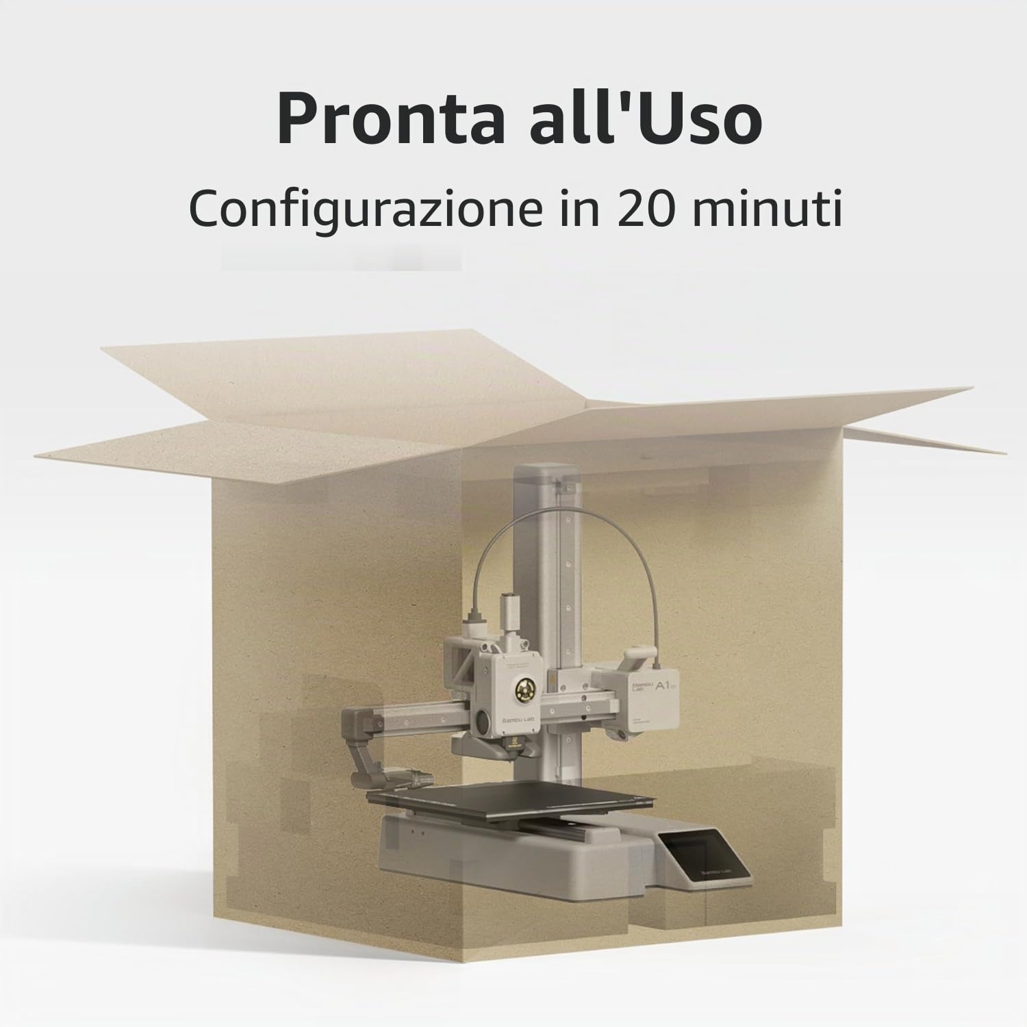 Bambu Lab A1 Mini Combo Stampante 3D - Veloce FDM, Multimateriale, Calibrazione Automatica
