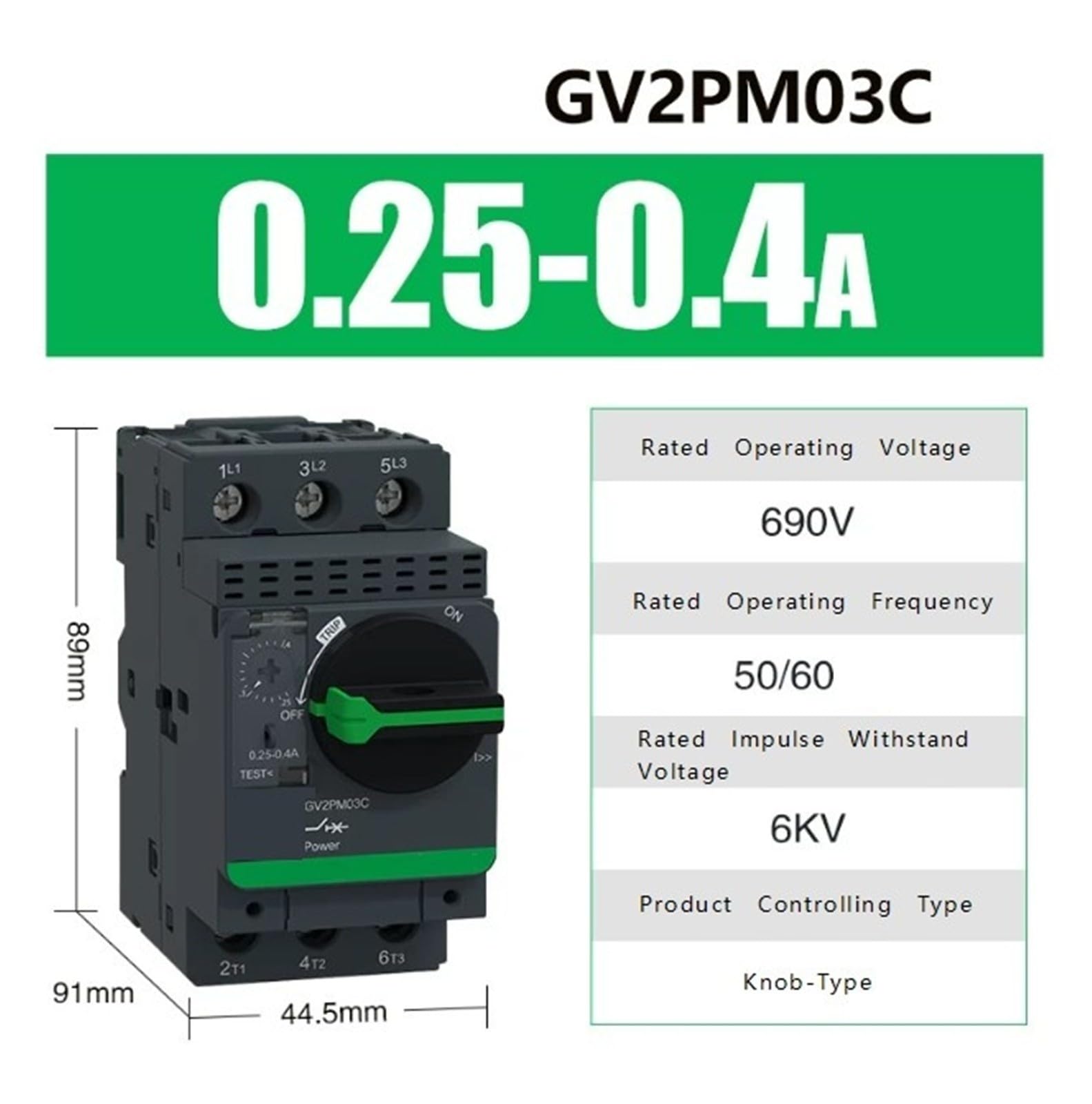 Motorschutzschalter GV2PM03C