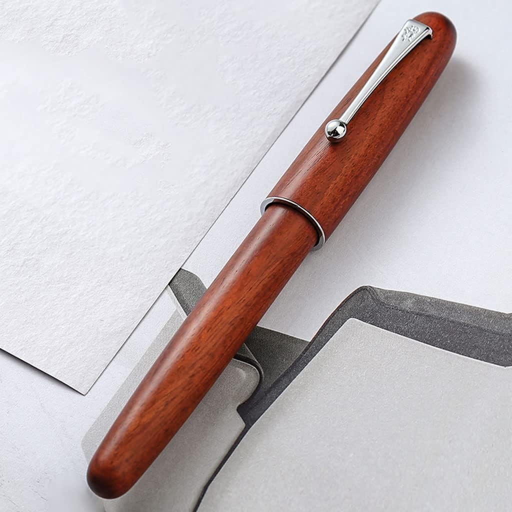 Penna stilografica in Legno Creativa, con Pennino da 0,5 mm e Penna calligrafica, per Ufficio e Scuola Fluido.