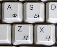 Online-Welcome Russian Keyboard Stickers with Transparent Background with Black Lettering for Computer LAPTOPS Desktop