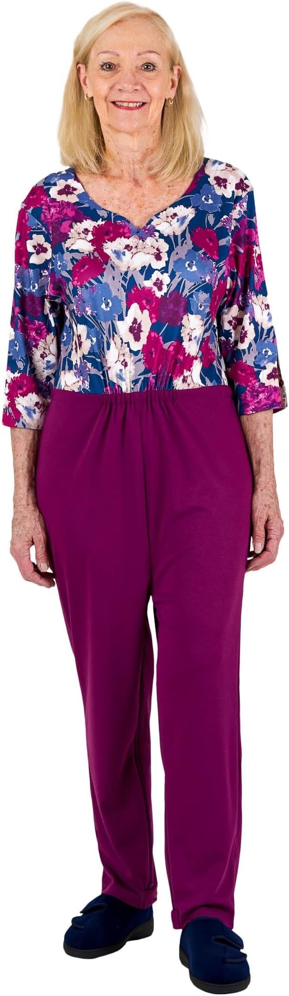 Daytime Dementia Clothing - Alzheimers Anti-Strip Jumpsuit - Onesie for Elderly Women - Sia