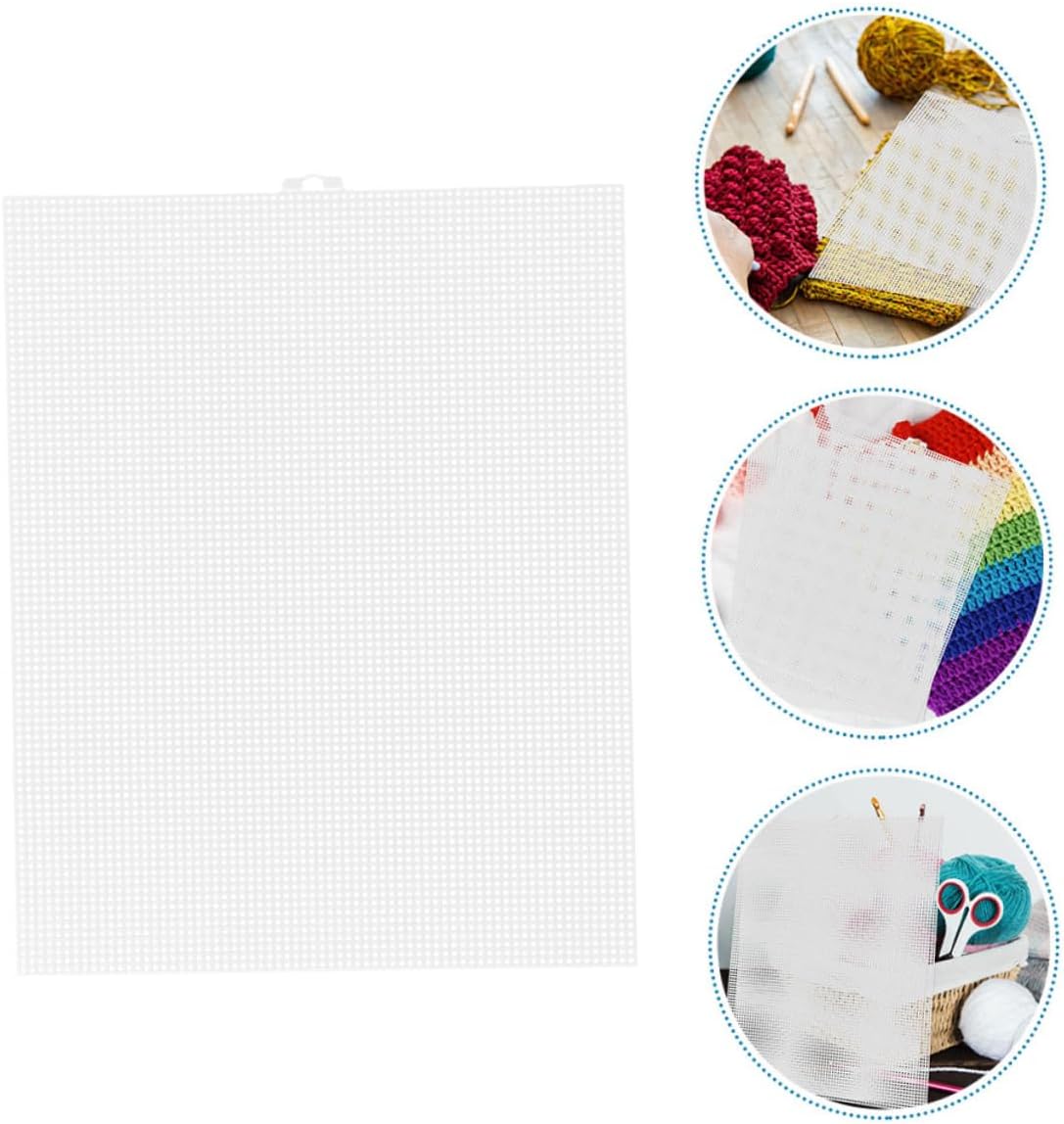 HAPINARY Plastic Canvas Sheets for Purse Making Craft Mesh Yarn Screen for DIY Projects