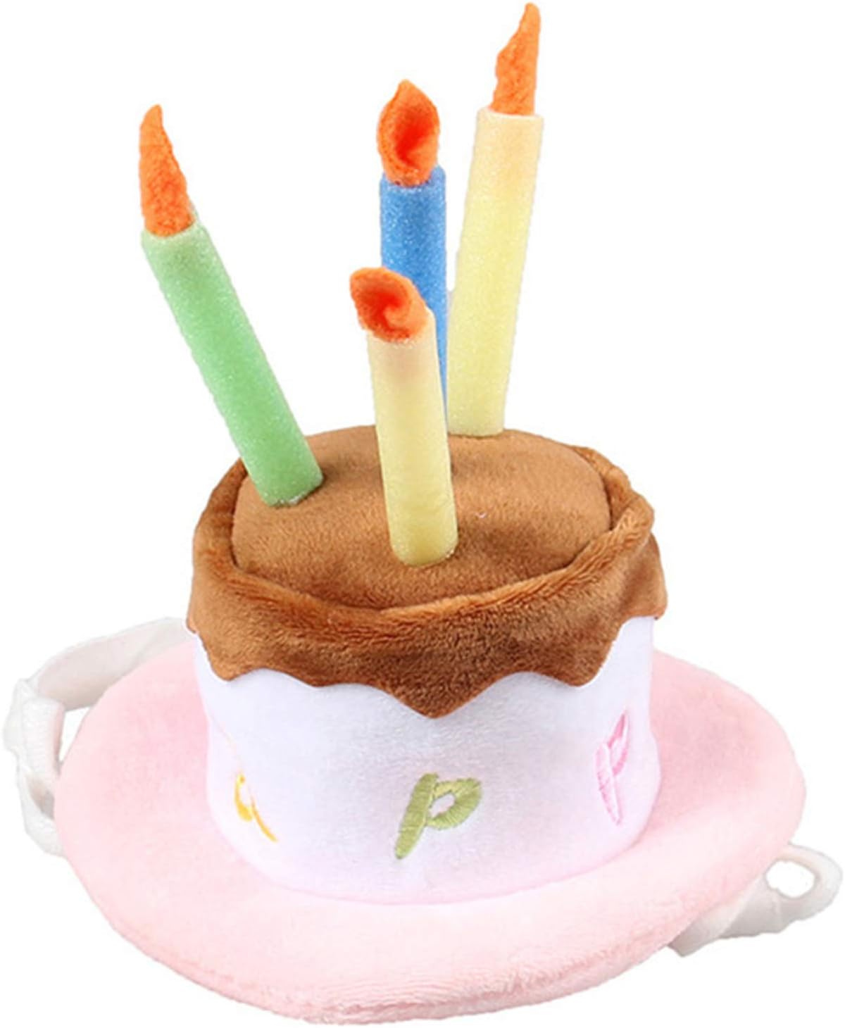 犬用 誕生日帽子 ケーキ型 ハット 犬 猫 被り物 限定special Price おしゃれ コスチューム 誕生日グッズ かわいい バースデー コスプレ ピンク ろうそく