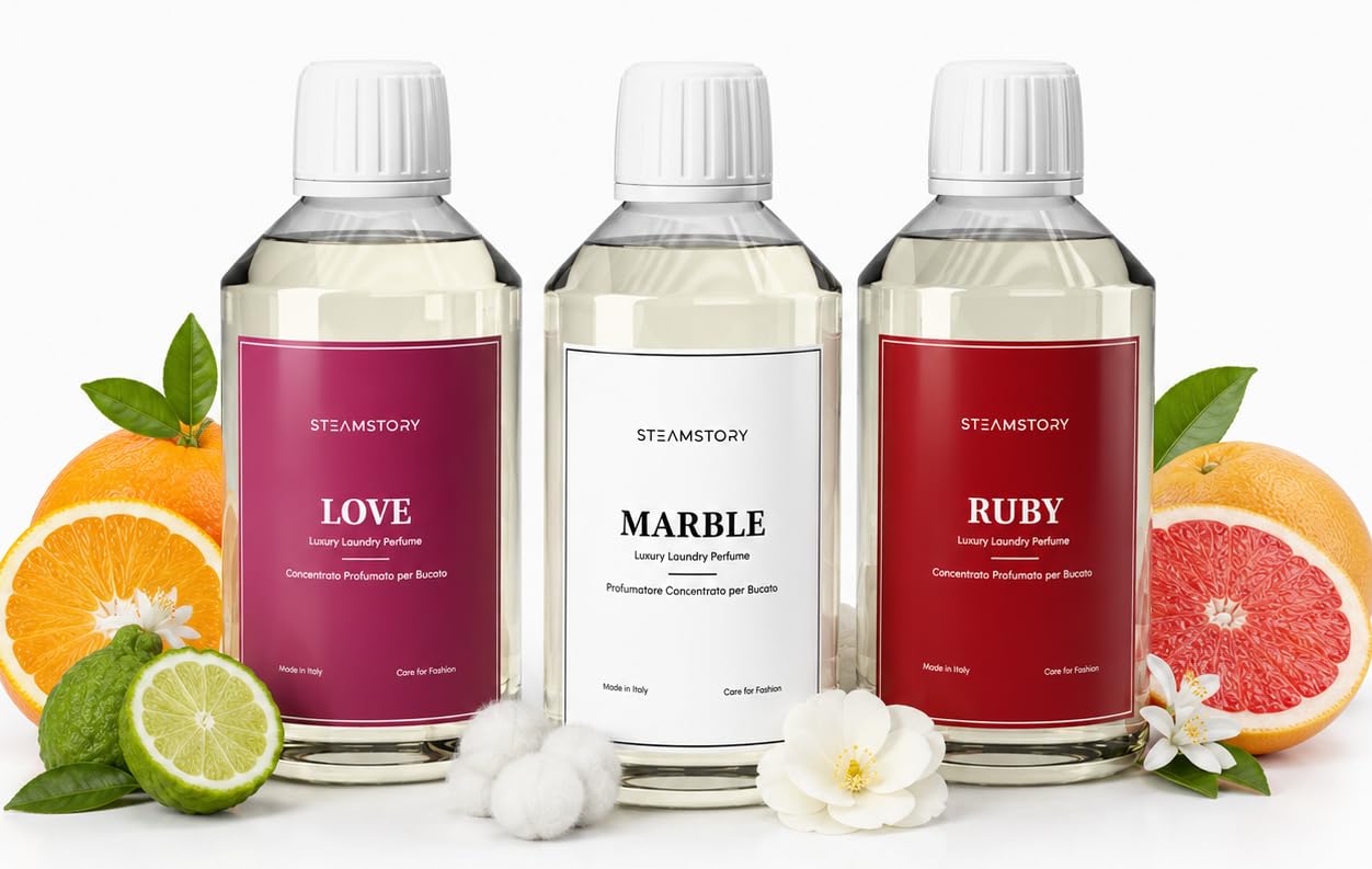 Lot de parfums de toilette de luxe Love - Lot de 3 parfums chauds et romantiques avec amour, rubis et marbre - 3 x 250 ml