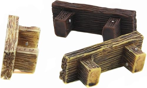 Miniatura 3 de 3 piezas de mini banco de resina en miniatura banco de jardín de hadas accesorios de casa de muñecas, estatua de decoración de bricolaje regalo