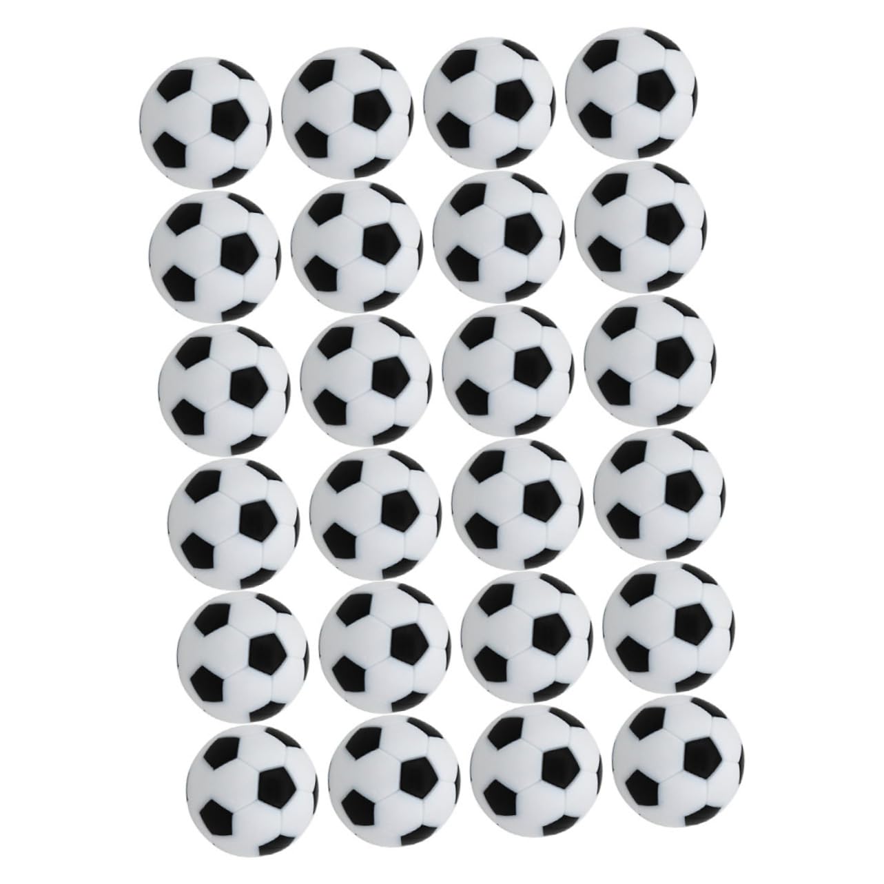 Toddmomy Desktop Football Playthings 24pcs Tabletop Game Footballs Lightweight Compact