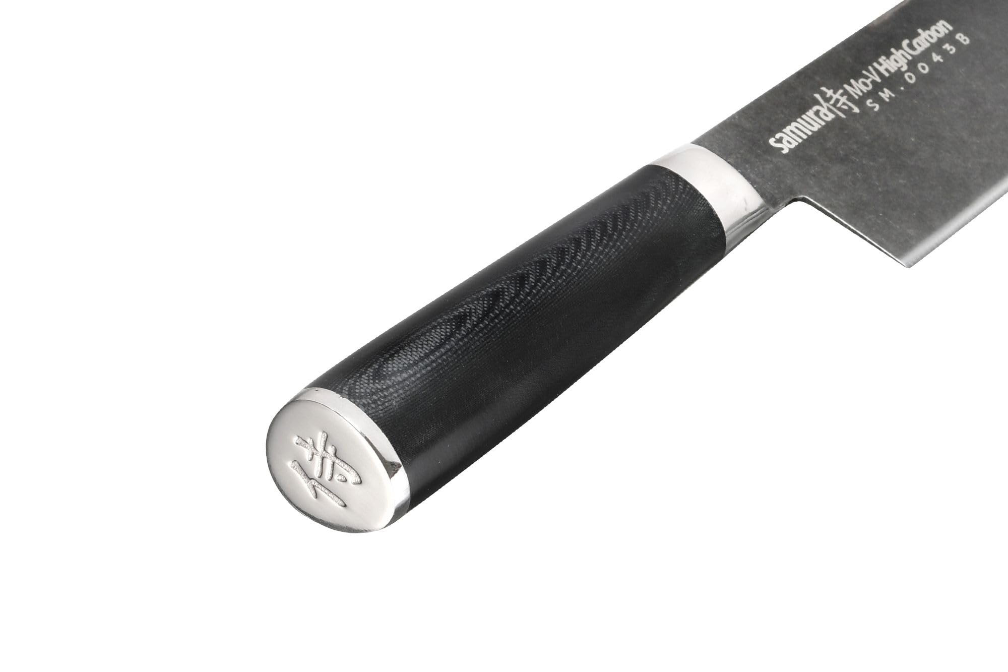 Samura MO-V Steinwasch Nakirimesser 167 mm - Exklusives japanisches Küchenmesser aus hochwertigem Stahl für exakte und präzise Schneidearbeiten