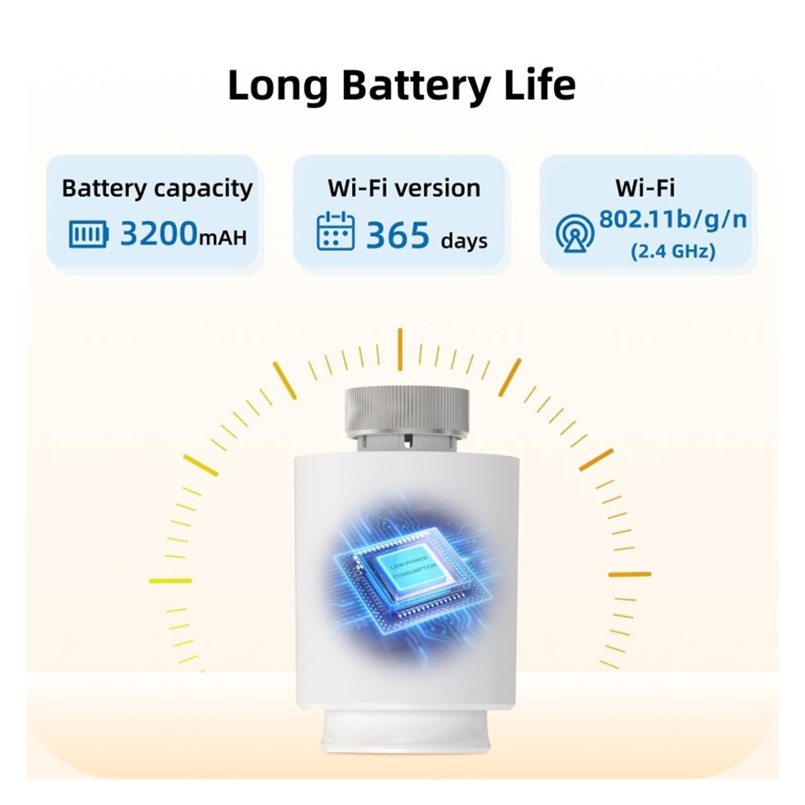 Zawór Termostatyczny TRV WiFi Smart Radiator Siłownik Regulator Temperatury Głos OszczęDza Energię I Koszty Ogrzewania(WiFi-5PCS)