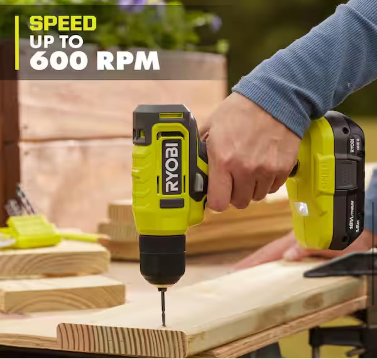 Ryobi 18V Cordless 3/8 in. Drill/Driver (Tool Only) PCL201